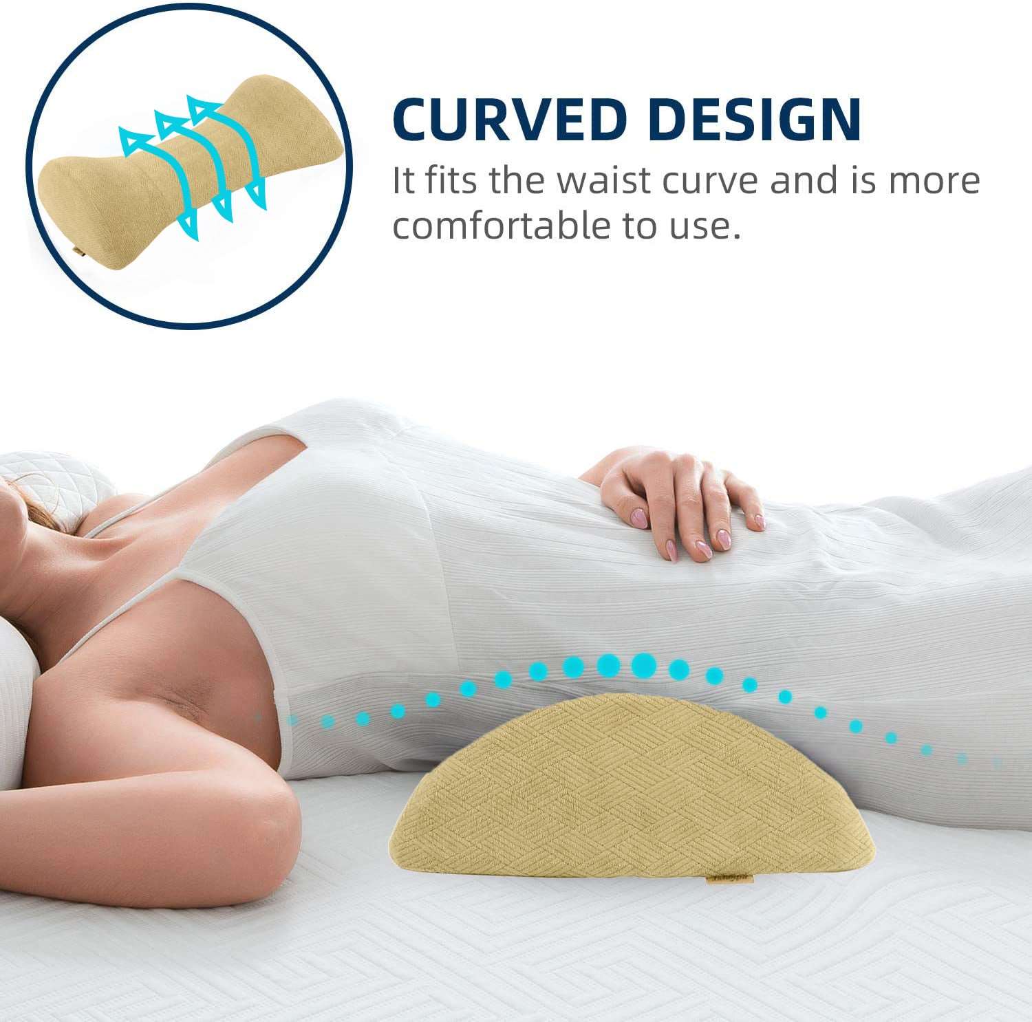 Back & Lumbar Pillow For Sleeping