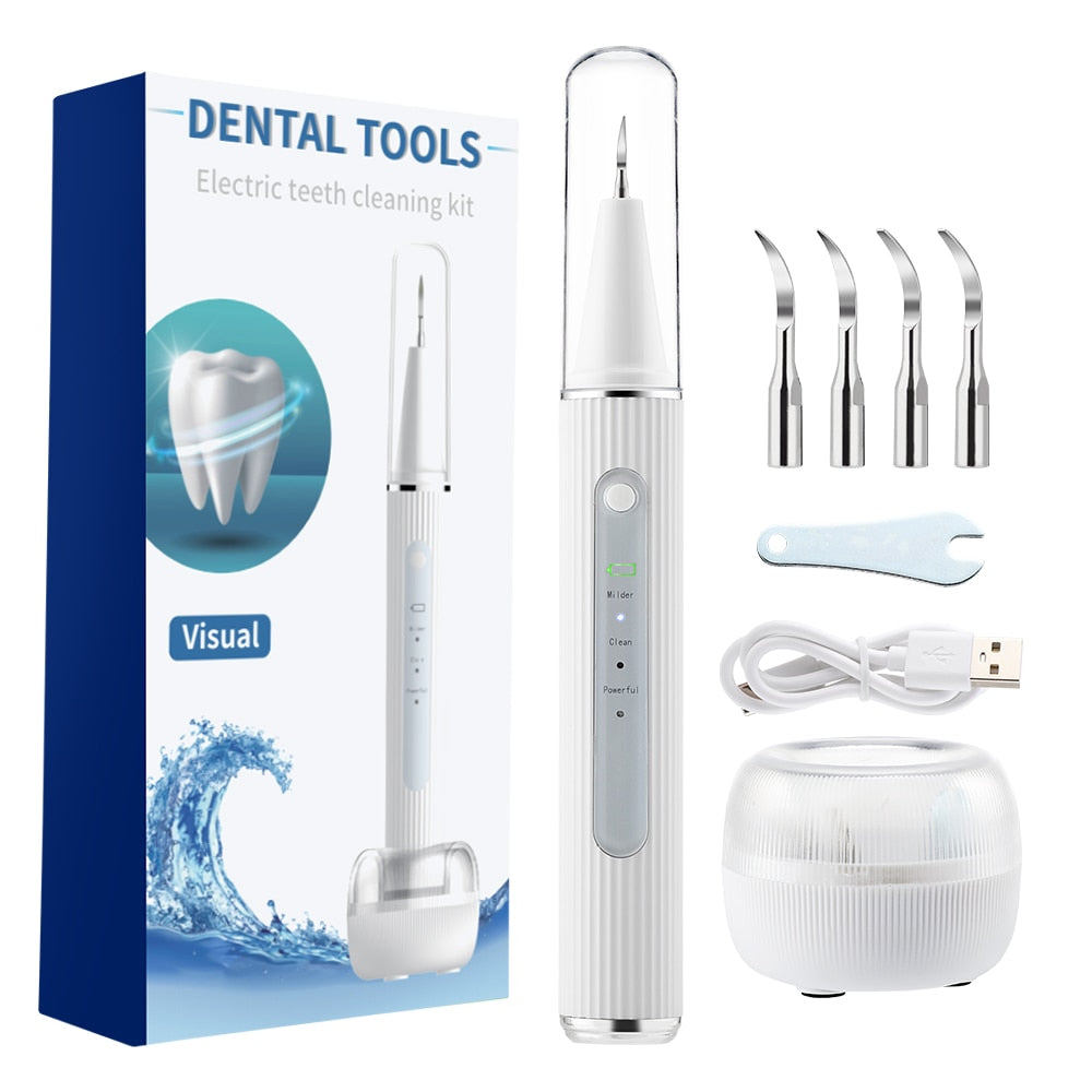 Premium Ultrasonic Tooth Cleaner Kit – Livingful Store